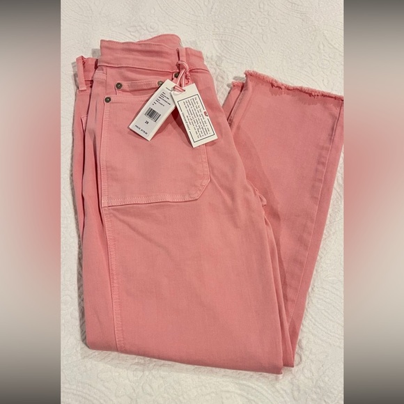 NWT -Vineyard Vines Jeans Womens 29. Pink High Rise Candiani denim size 29 - Picture 2 of 10